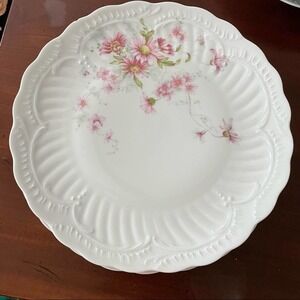 Vintage Limoges France Galerie de France Floral Dinner Plate Set of Four